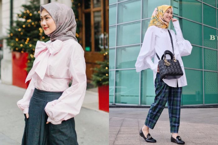 Model atasan hijab untuk muslimah bergaya vintage