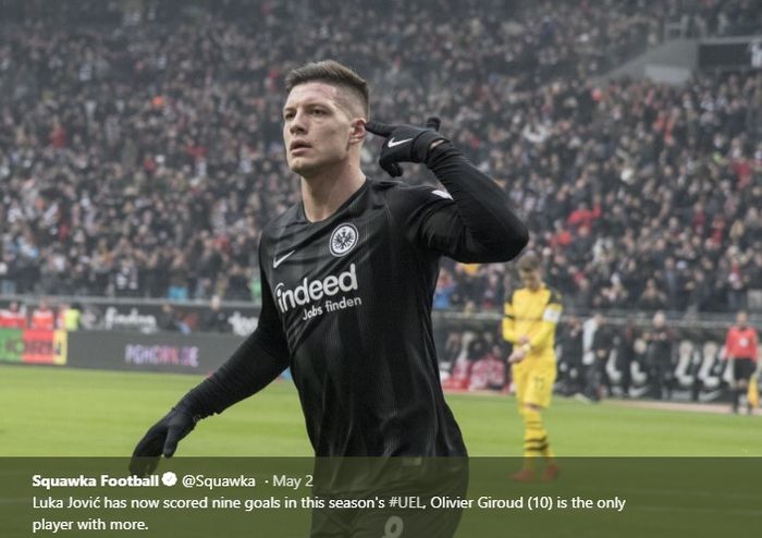 Striker Eintracht Frankfurt, Luka Jovic diincar Real Madrid