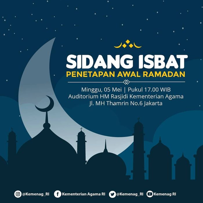 Ramadhan 1440 H: Jelang Perayaan Ramadhan, Kementrian Agama Bagikan 3 Agenda Utama dalam Sidang Isbat