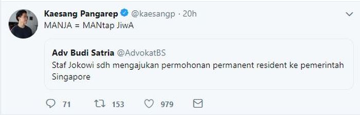 Presiden Joko Widodo diisukan bakal akan menetap di Singapura setelah dirinya lengser dari masa jabatannya.