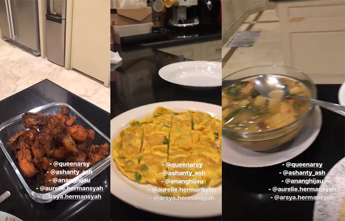 Menu sahur Azriel Hermansyah