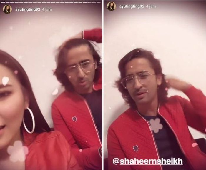 Ayu Ting Ting mengunggah kebersamaannya bersama Shaheer Sheikh
