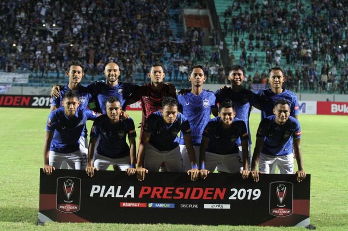 Skuat PSIS Semarang saat tampil di Piala Presiden 2019.