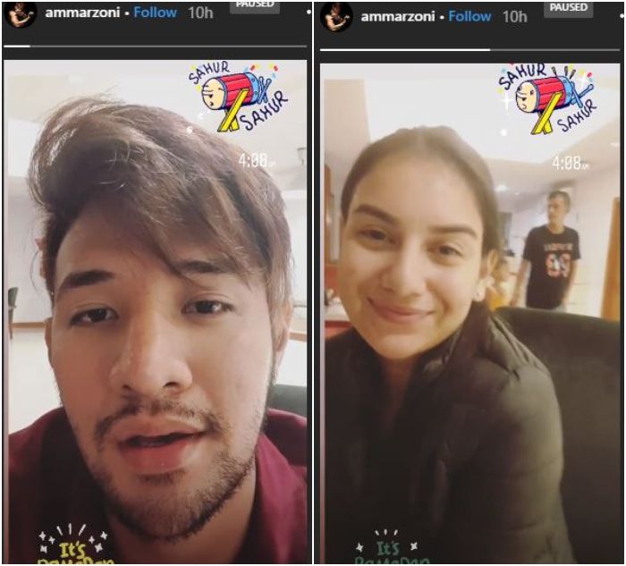 sahur pertama Ammar Zoni dan Irish Bella