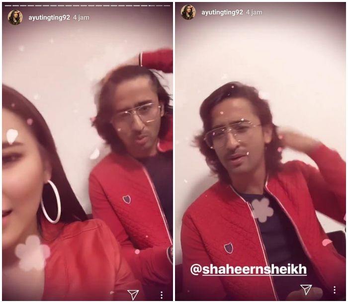 Instagram story Ayu Ting Ting dan Shaheer Sheikh