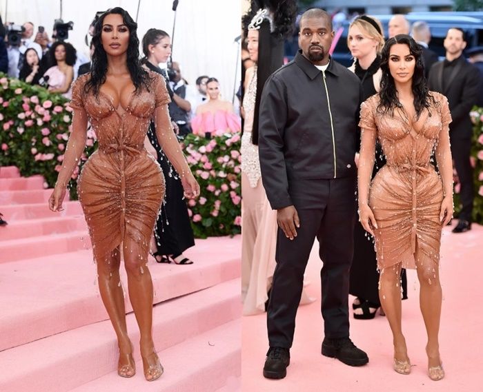 Kim Kardashian dan Kanye West di Met Gala 2019