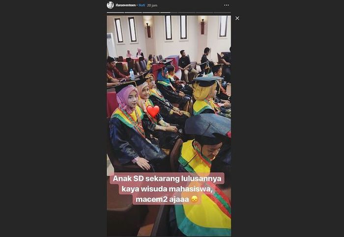 Kelulusan putri Ifan Seventeen