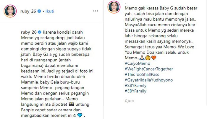 Selain Semakin Kurus Akibat Tak Bisa Makan, Aliya Rajasa Sedih Ani Yudhoyono Sudah Tak Bisa Jalan