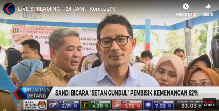 Sandiaga Uno berbicara soal sosok Setan Gundul.