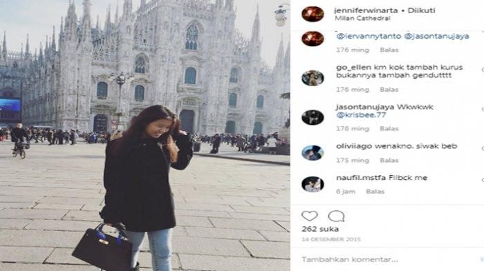 Jennifer Winarta Liburan ke Milan