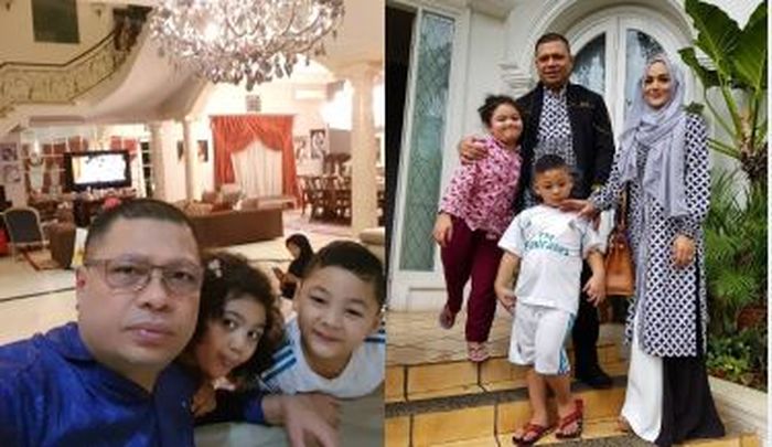 Kolase foto rumah mewah Krisdayanti di kawasan Jeruk Purut, Jakarta