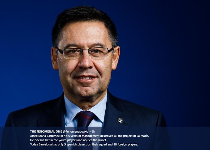 Eks presiden Barcelona, Josep Maria Bartomeu