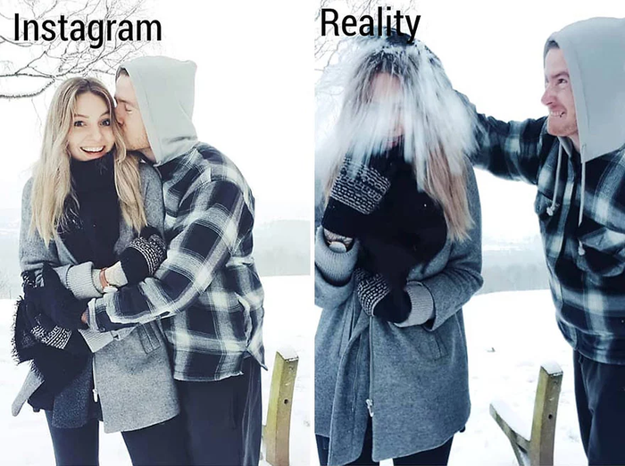 Expectation VS Reality di Instagram