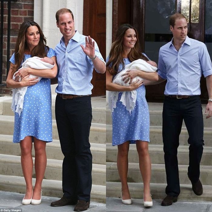 Gaya Kate Middleton Saat Umumkan Kelahiran Anak Pertamanya ke Hadapan Media