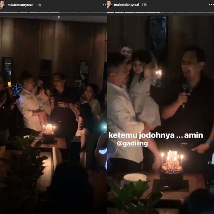 Gading Marten saat ulangtahun