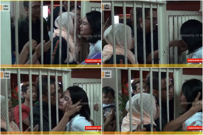 Vanessa Angel bertemu sang ayah dibalik jeruji besi