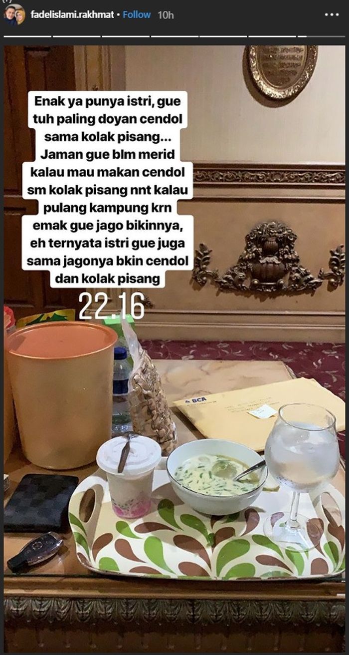 Pujian Fadel Islami untuk sang istri, Muzdalifah