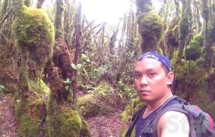 Pemandangan gunung yang didaki Hanizamal sebelum peristiwa mistis itu terjadi.