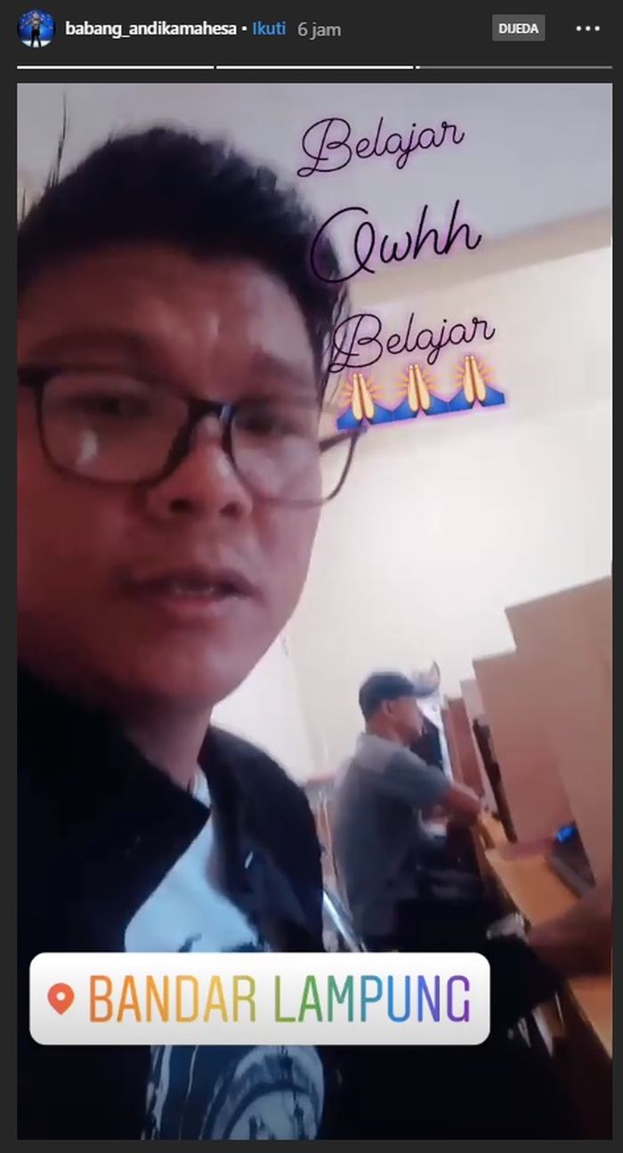 Andika Mahesa Ikuti Ujian Paket B