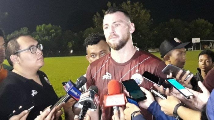 Marko Simic ikut latihan Persija Jakarta, Jakarta Timur, Jumat (10/5/2019) malam.