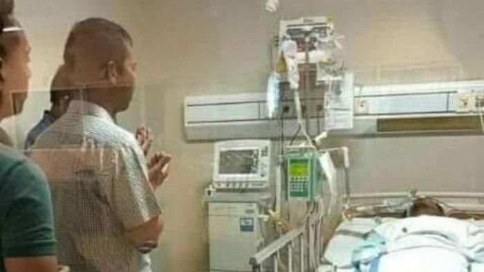 Kasat Reskrim AKP Aditia Mulya masih belum sadarikan diri usai jadi korban pengeroyokan di tengah bentrok antara PSHT dengan PSH Winongo.