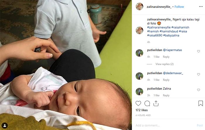 Wajah Zalina, putri Raisa dan Hamish Daud