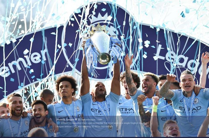 Manchester City juara Liga Inggris 2018-2019.