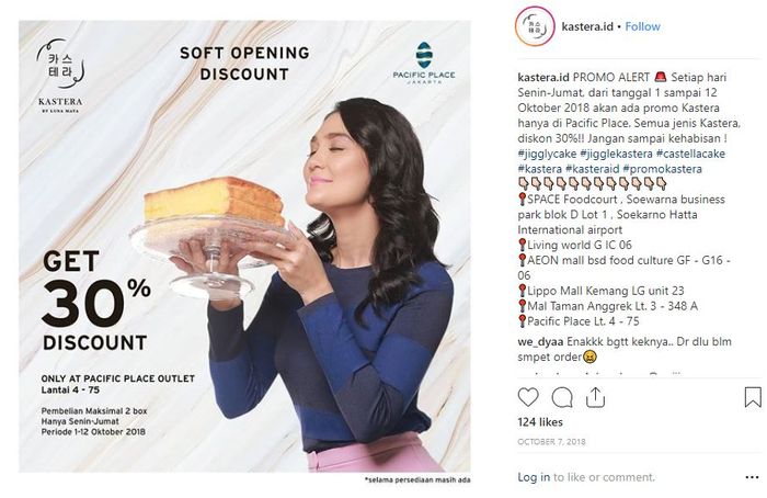 Usaha kue milik Luna Maya