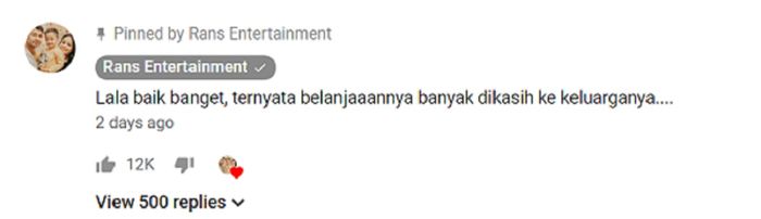 Pujian Raffi dan Gigi terhadap sikap Lala