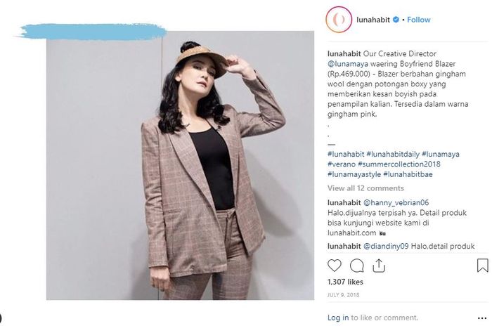 Bisnis fashion Luna Maya