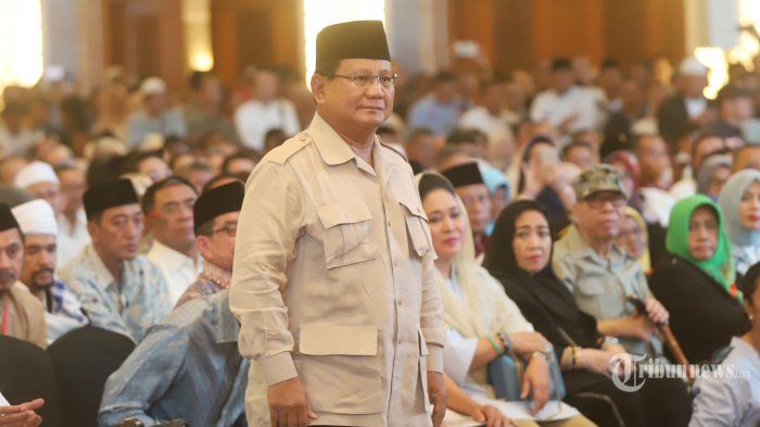 Prabowo dalam acara “Mengungkap Fakta-Fakta Kecurangan Pilpres 2019” di Hotel Grand Sahid Jaya, Jakarta Pusat.