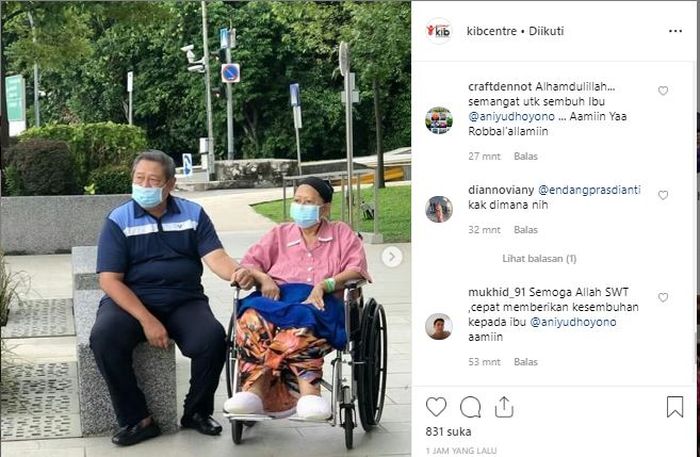 Unggahan komunitas pengagum SBY.