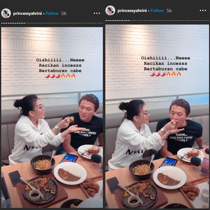 Super Romantis! Syahrini Suapi Reino Barack Saat Buka Puasa, Jam Tangan yang Dipakai Mahal Banget!