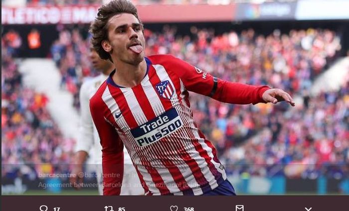 Antoine Griezmann, saat masih membela Atletico Madrid