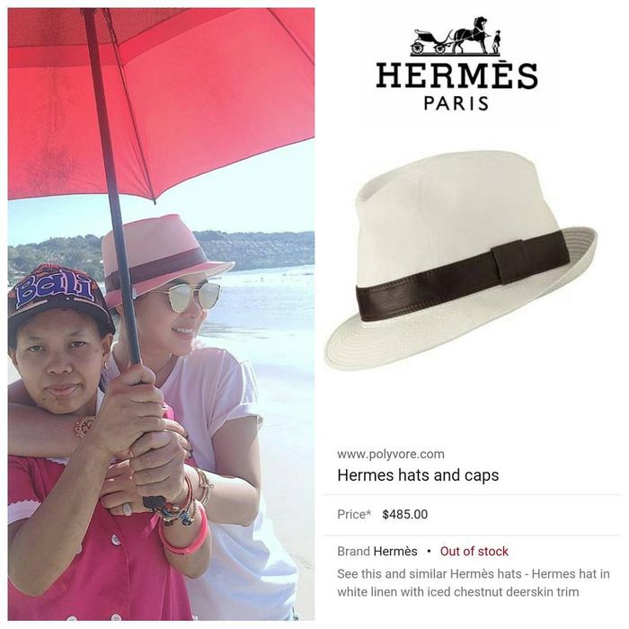 Harga topi Hermes Hats and Caps yang dipakai oleh Syahrini saat foto cantik di sawah