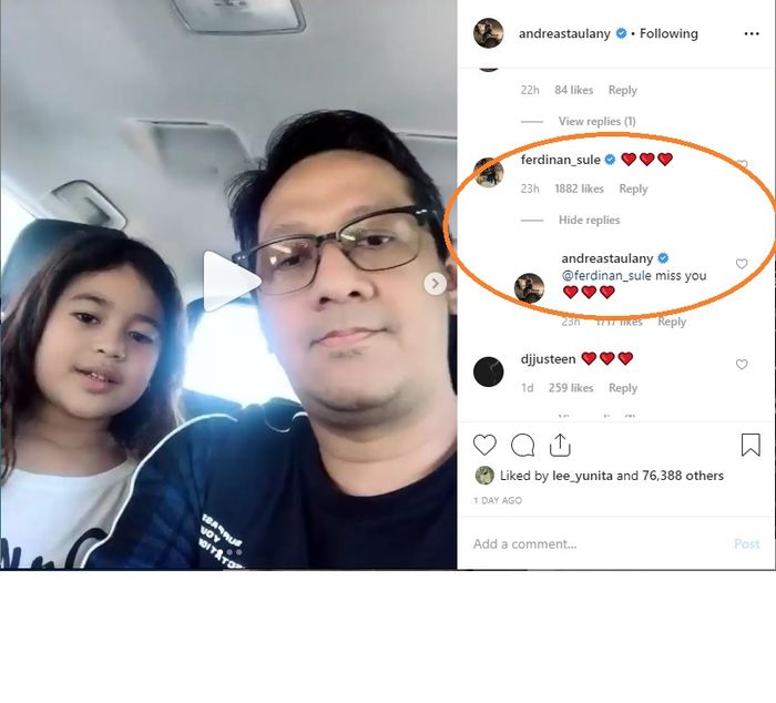 Andre Taulany ungkapkan rasa rindu pada Sule