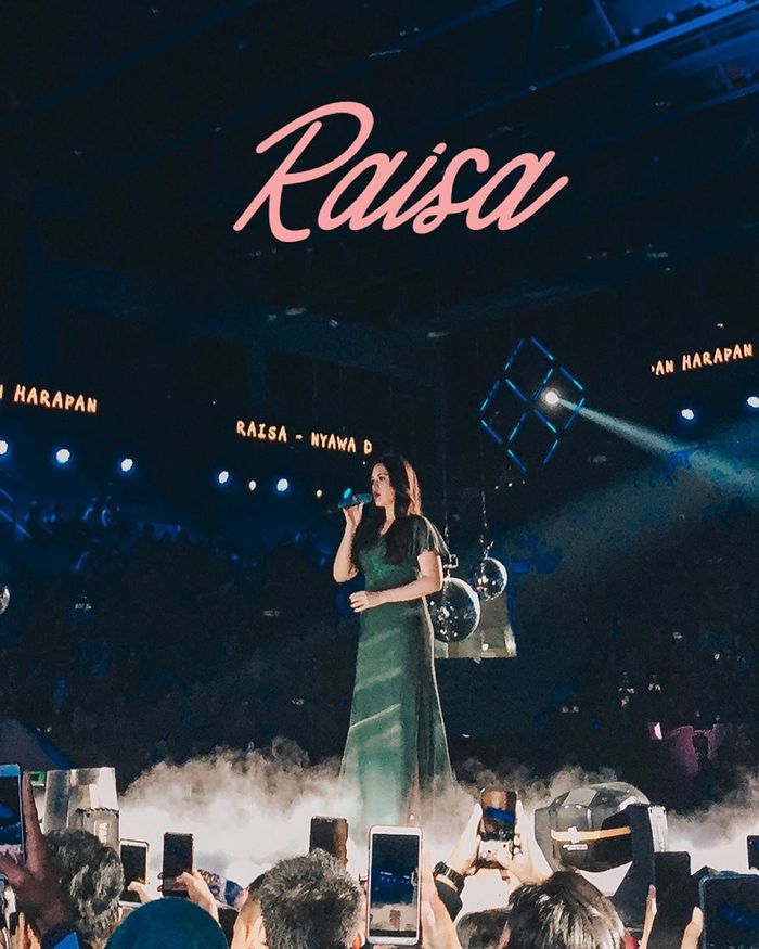 Penampilan perdana Raisa usai melahirkan