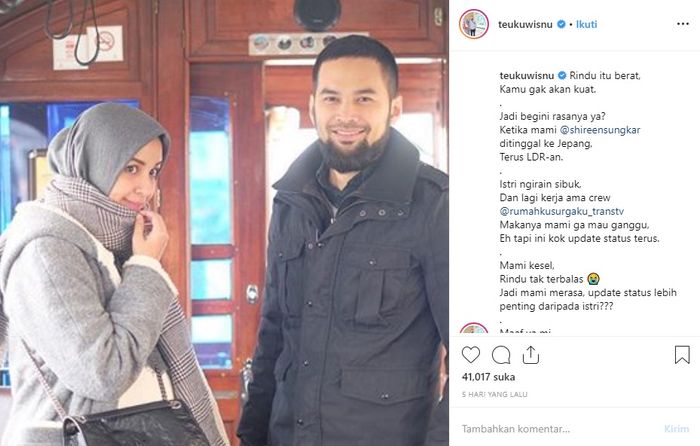 Isu Teuku Wisnu Lakukan Poligami