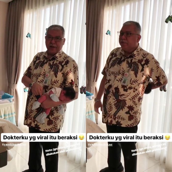Anak Tasya Kamila digendong dokter viral