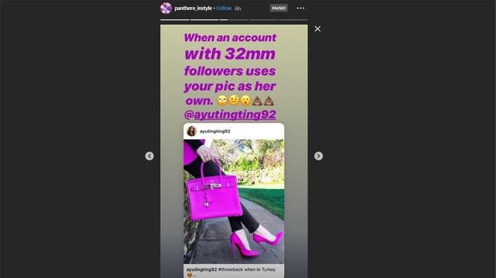 Unggahan pemilik foto yang digunakan Ayu Ting Ting