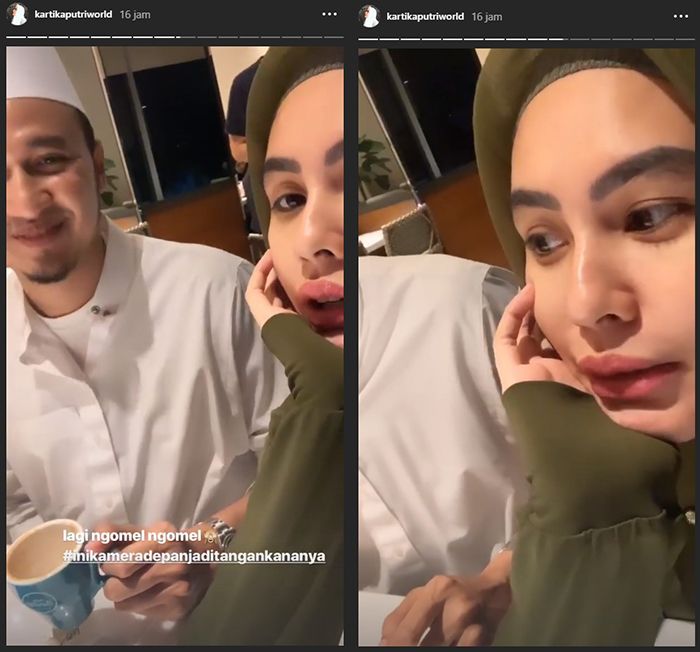 Habib Usman tertangkap kamera tengah memarahi Kartika Putri.