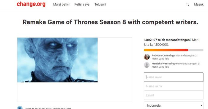 Episode Terakhir Game Of Thrones Tayang Hari Ini Fans Masih Tak Puas Semua Halaman Nextren Grid Id