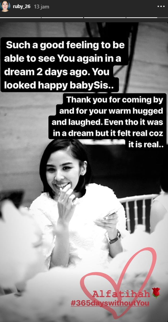 Aliya Rajasa kenang setahun kepergian Adara Taista