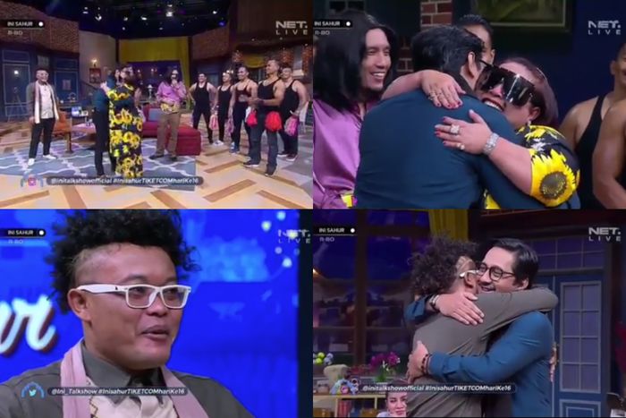 Reaksi Sule saat kembali bertemu Andre Taulany, sampai berkaca-kaca.