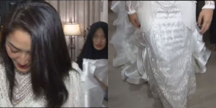 Gaun yang akan digunakan Sibad di acara pesta pernikahannya.