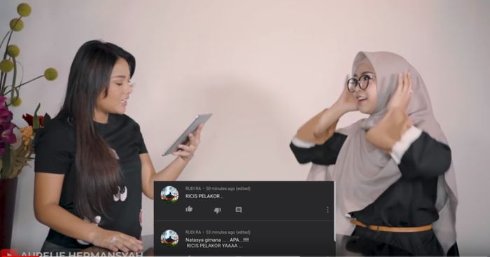 Aurel Hermansyah dan Ria Ricis
