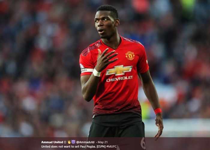 Gelandang Manchester United, Paul Pogba