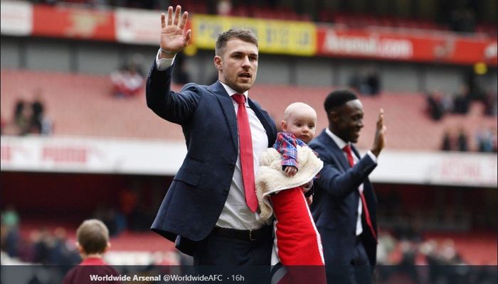 Gelandang Arsenal, Aaron Ramsey, pindah ke Juventus pada akhir musim 2018-2019.