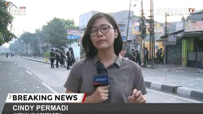 Cindy Permadi reporter Kompas TV yang curi perhatian warganet