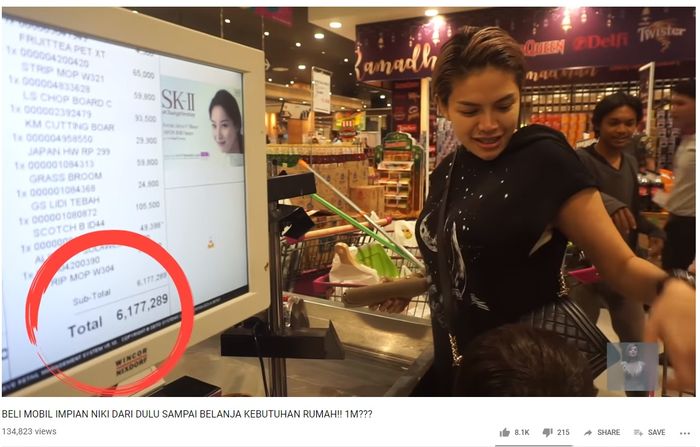 Nikita Mirzani Belanja Harian